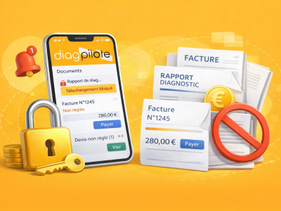 Tuto Comment bloquer et débloquer un dossier avant paiement - Diag Pilote