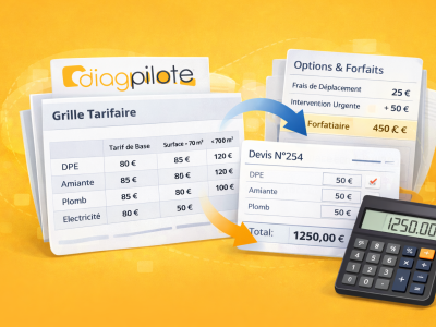 Tuto Comment modifier sa grille tarifaire - Diag Pilote